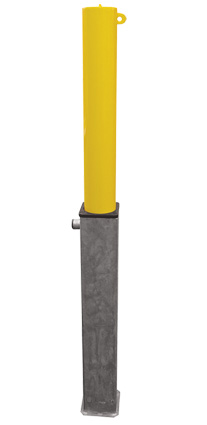 Yellow Round Telescopic Bollard - AR9