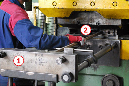 Back Gauges used in Horizontal Upset forging