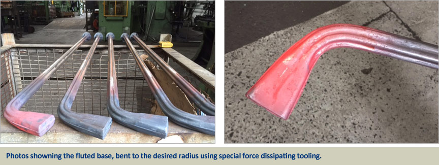 London Garden Bridge Fluted End Bending and Forging