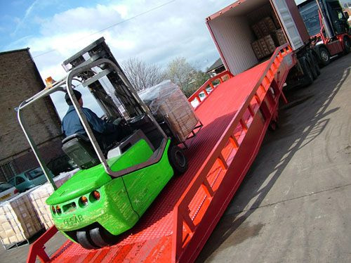 container deliveries in the UK