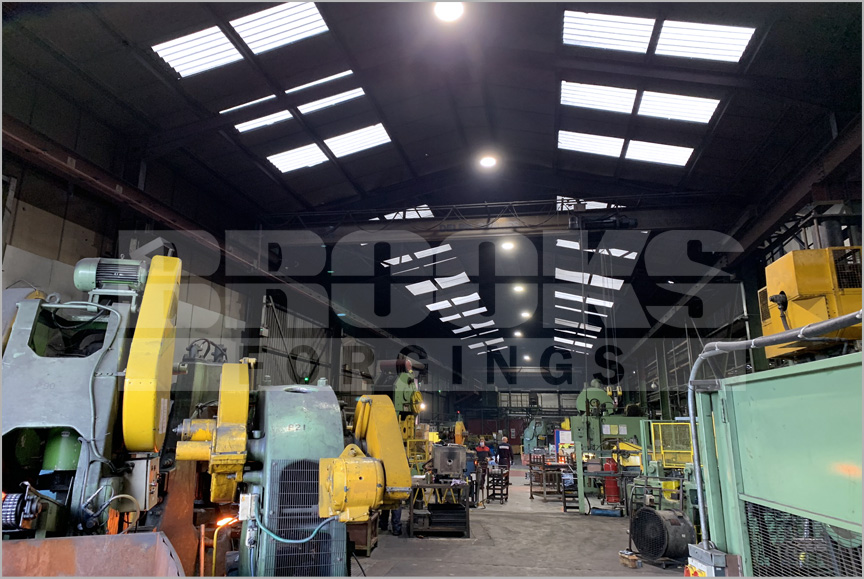 led lighting installed at our upset forging plant
