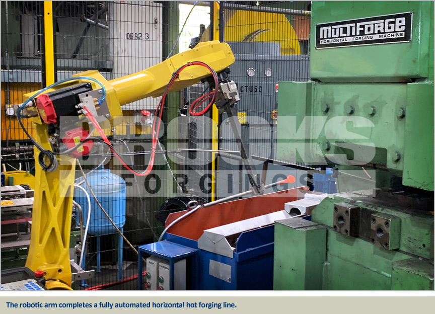 brooks forgings automated horizontal forging line