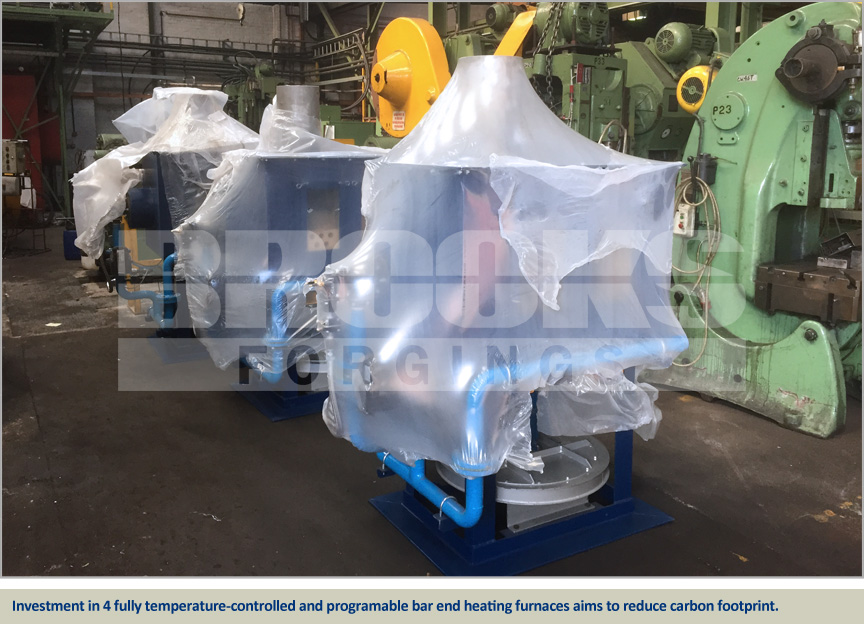 4 new fully programable forging furnaces at Brooks Forgings
