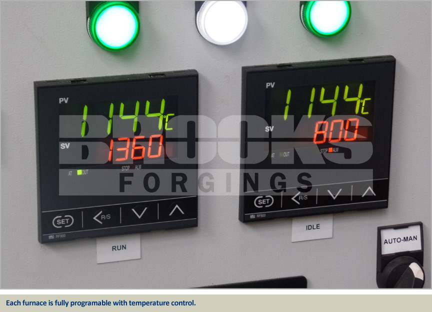 each forging furnace is fully programable