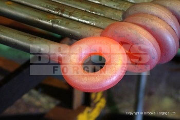 37 - BS5655 round eye bolt forgings in 30mm diameter material