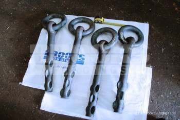 3 - Type 8 Mooring rings with indented ends